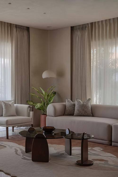Premium Modern New Zealand Wool Hand-Tufted Carpet High Pile Thick Rug Artistic Shell Design Anti-Shed Anti-Stain